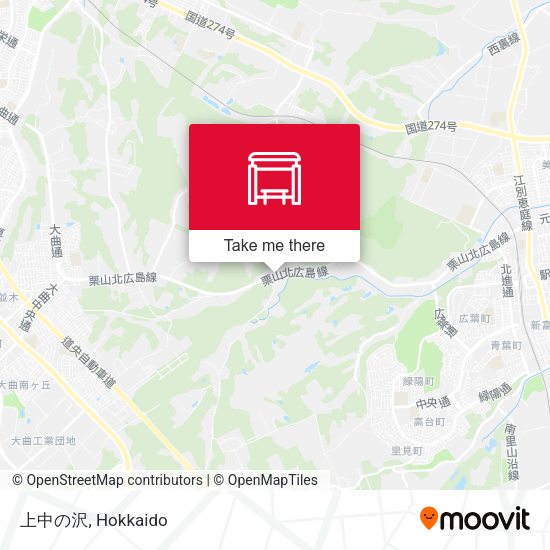 上中の沢 map