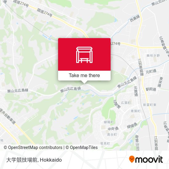 大学競技場前 map