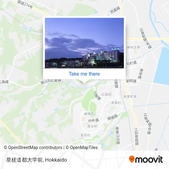 In Front of Seisa Doto University map