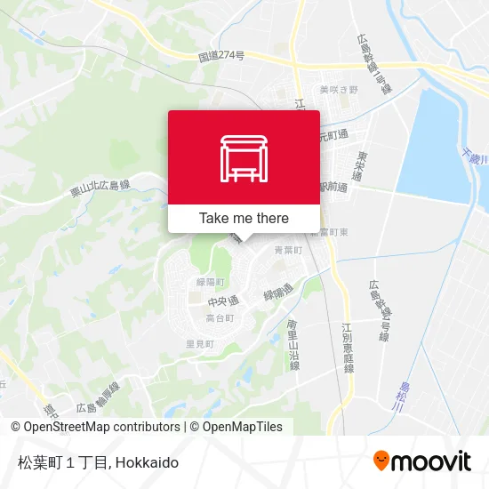 Matsuba-cho 1-chome map