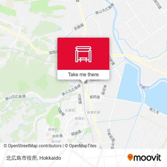 北広島市役所 map
