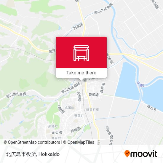 北広島市役所 map