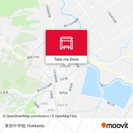 東部中学校 map