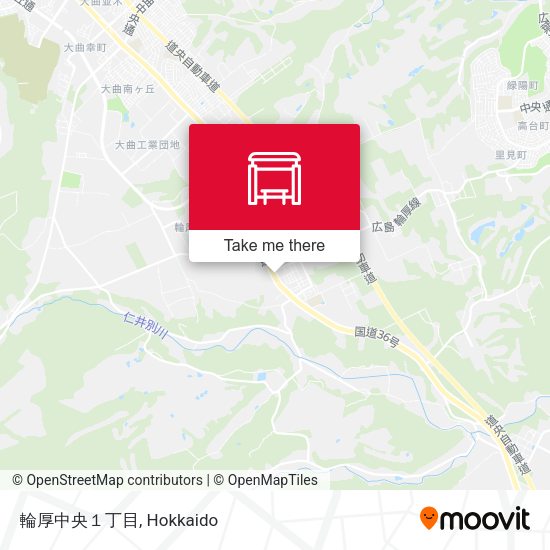 輪厚中央１丁目 map