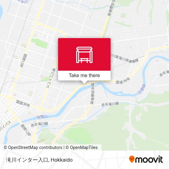 滝川インター入口 map