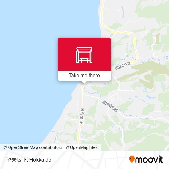 望来坂下 map