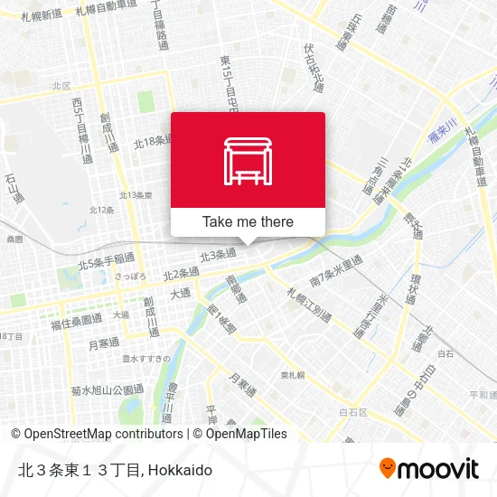 北３条東１３丁目 map