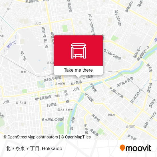 北３条東７丁目 map