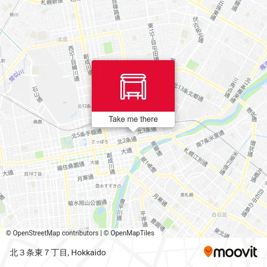 北３条東７丁目 map