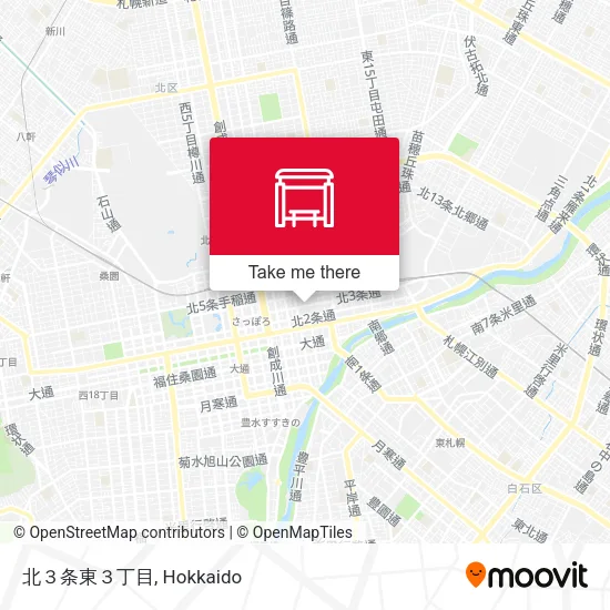 北３条東３丁目 map