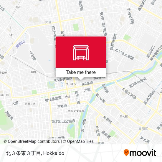 北３条東３丁目 map