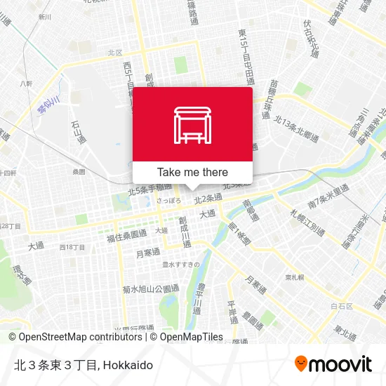 北３条東３丁目 map
