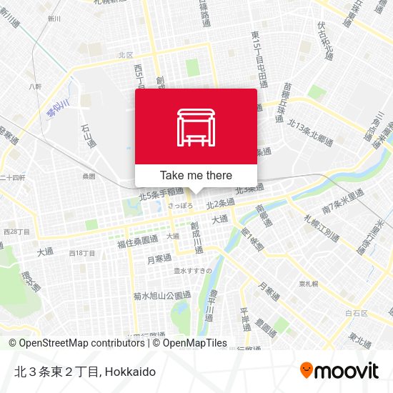 北３条東２丁目 map