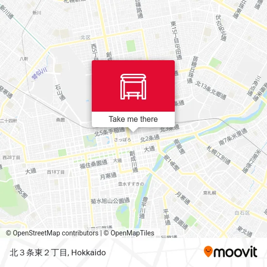北３条東２丁目 map