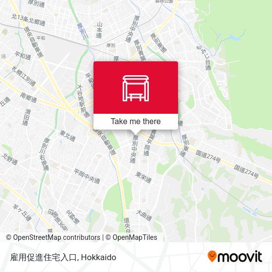 雇用促進住宅入口 map