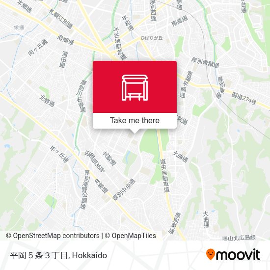 平岡５条３丁目 map