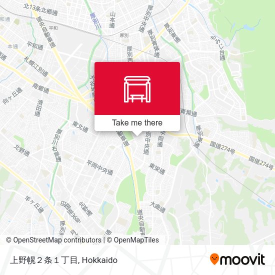 上野幌２条１丁目 map