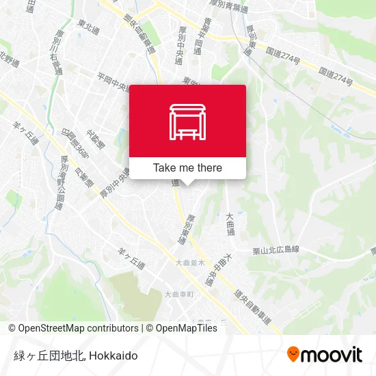 Midorigaoka Housing Complex North map