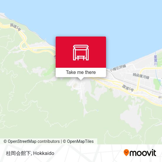 桂岡会館下 map