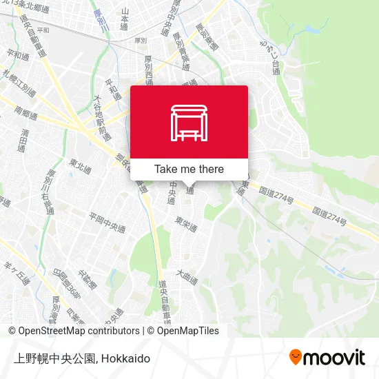 上野幌中央公園 map