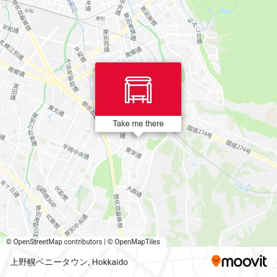 上野幌ベニータウン map