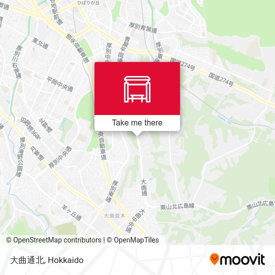 大曲通北 map