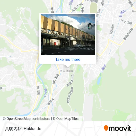 真駒内駅 map