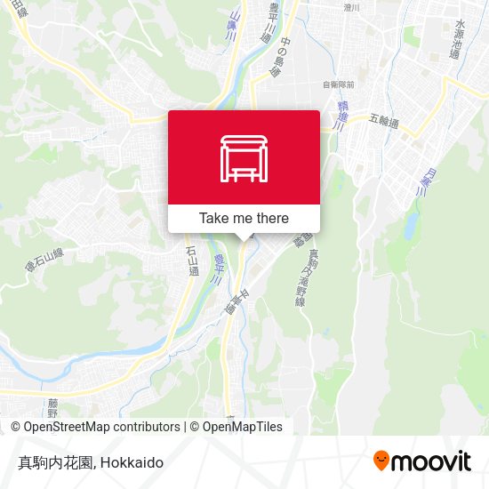 真駒内花園 map