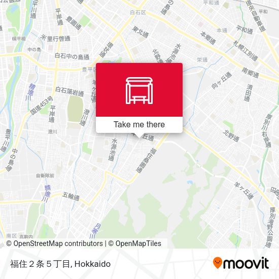 福住２条５丁目 map