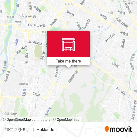 福住２条６丁目 map