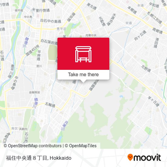 福住中央通８丁目 map