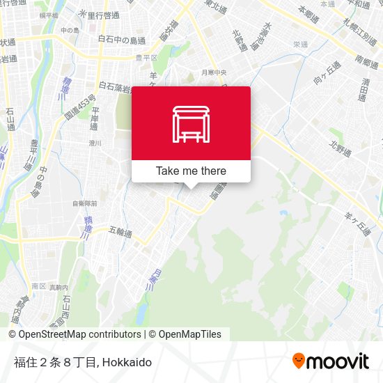 福住２条８丁目 map