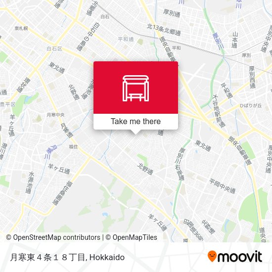 月寒東４条１８丁目 map