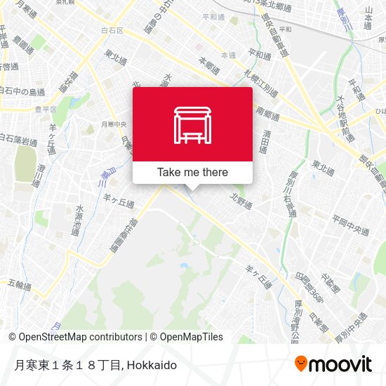 月寒東１条１８丁目 map