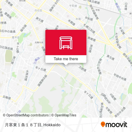 月寒東１条１８丁目 map