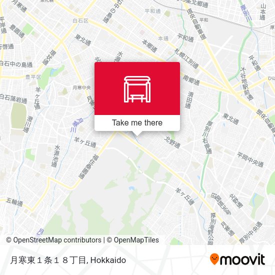 月寒東１条１８丁目 map