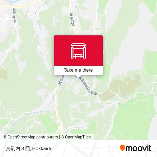 真駒内３団 map