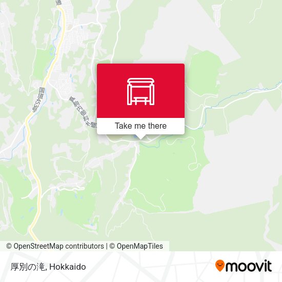 厚別の滝 map