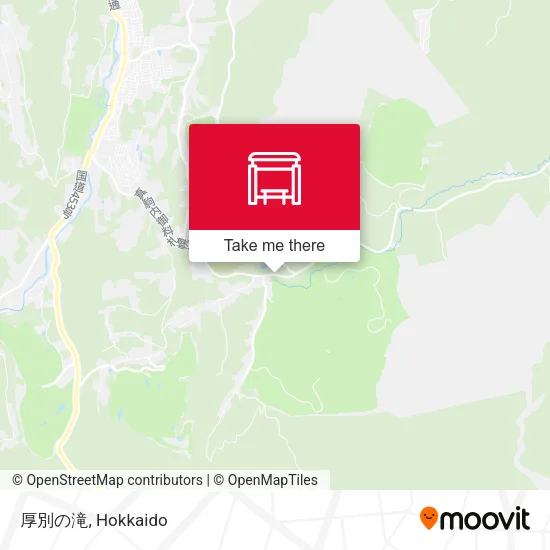 厚別の滝 map