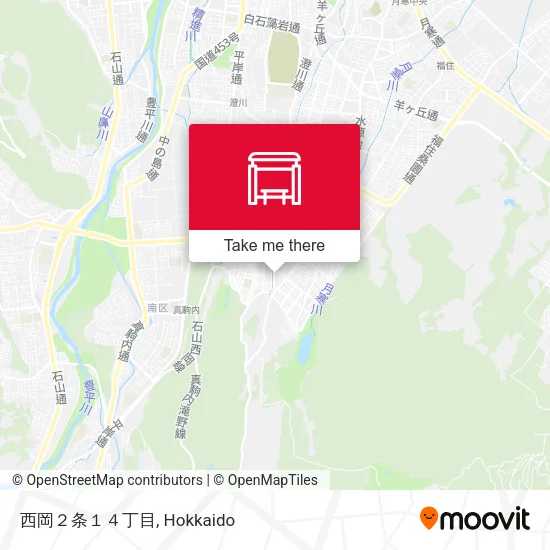 西岡２条１４丁目 map