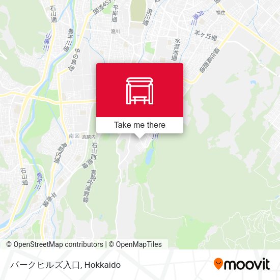 パークヒルズ入口 map