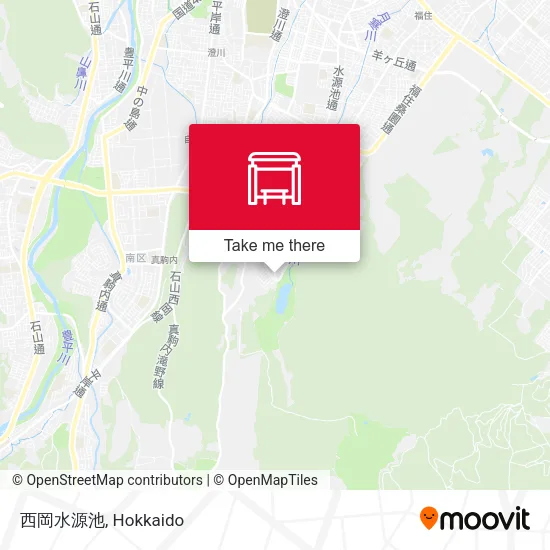 西岡水源池 map
