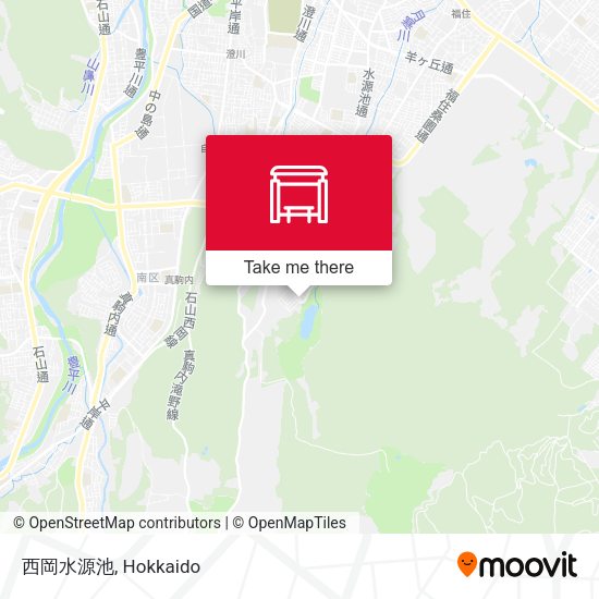 西岡水源池 map