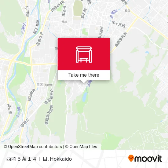 西岡５条１４丁目 map