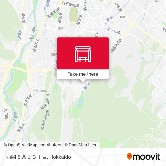 西岡５条１３丁目 map