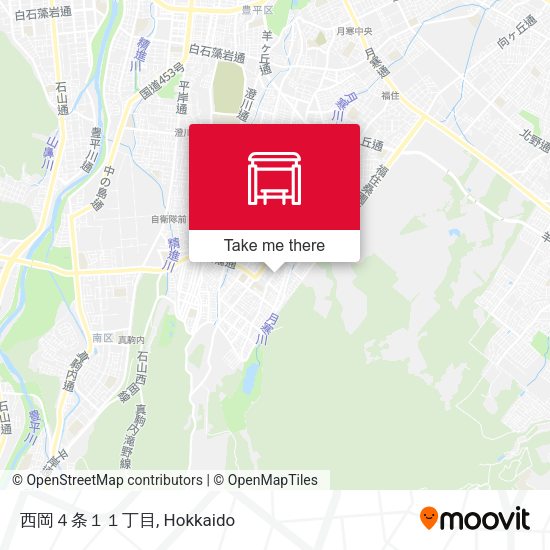 西岡４条１１丁目 map