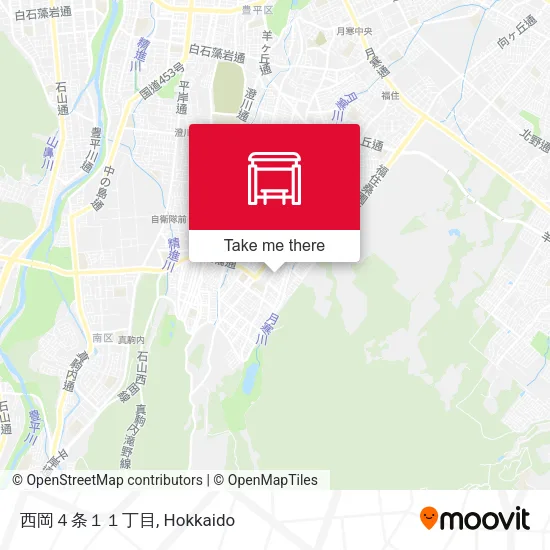 西岡４条１１丁目 map