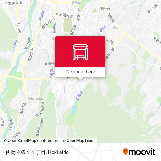 西岡４条１１丁目 map