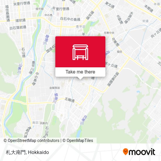 札大南門 map