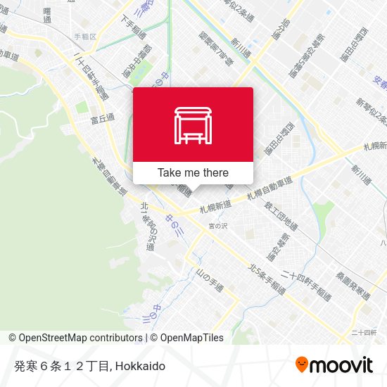 発寒６条１２丁目 map
